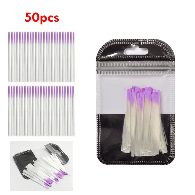 30 Stks/set Nail Extension Fiber Fibernails Nail Acryl Tips Set Glasvezel Nails Extension Pack Glasvezel Nagels Building Gel: 50PCS