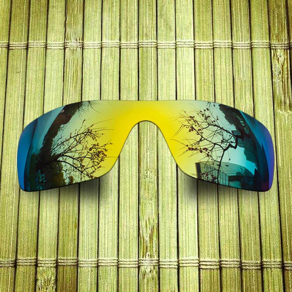 Polarized Replacement Lense For-Oakley Batwolf Sunglasses Frame True Color Mirrored Coating - Options: Yellow