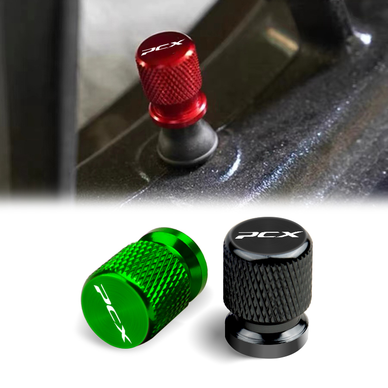 Accesorios de motocicleta para Honda PCX 125 150 160 PCX125 PCX150 PCX160 2022, tapas de cubierta de vástago de puerto de aire de válvula de neumático de Metal, 2 uds.