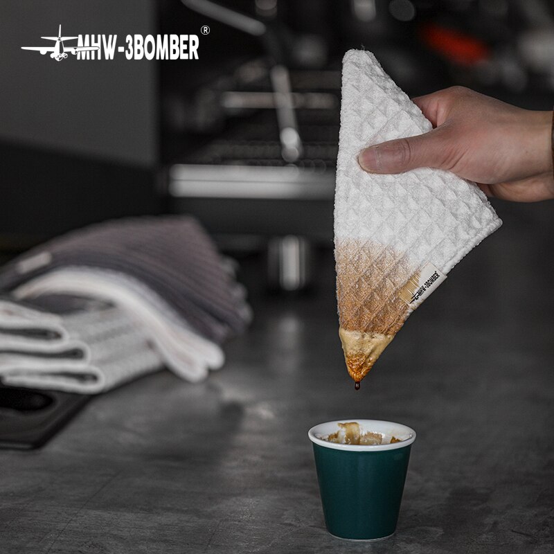 Mhw -3 bomber kaffebar håndkle rengjøringsverktøy barista tilbehør lett å rengjøre praktisk oppbevaring espresso verktøy