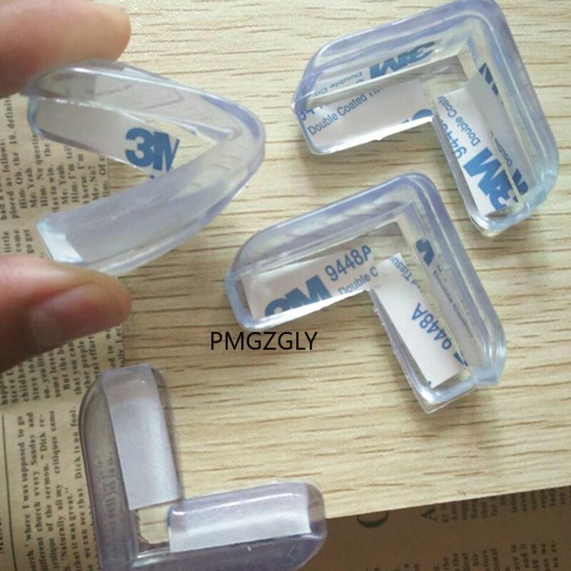 4Pcs Soft PVC Desk Table Guard Edge Child Safety Corner Protector Protection Cover Safe Cushion with Adhesive Tape