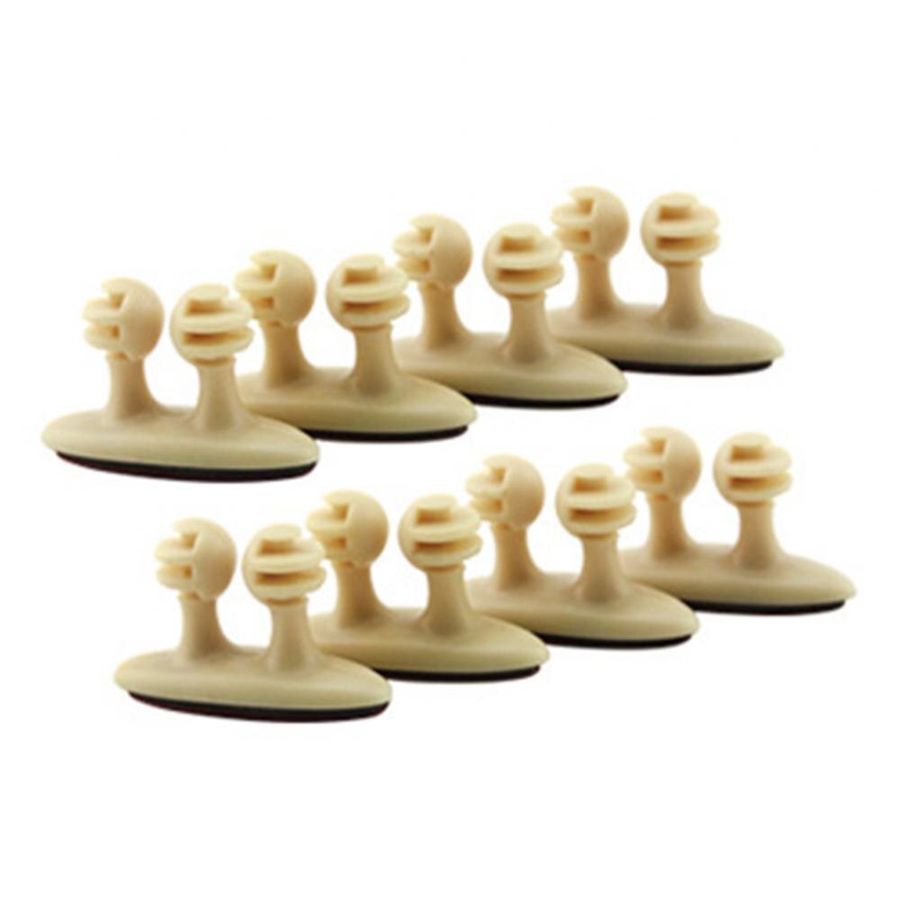 40% 8Pcs Vehicle Wire Clip Car Fixed Clamp Automotive Cable Clip Holder Styling: Beige