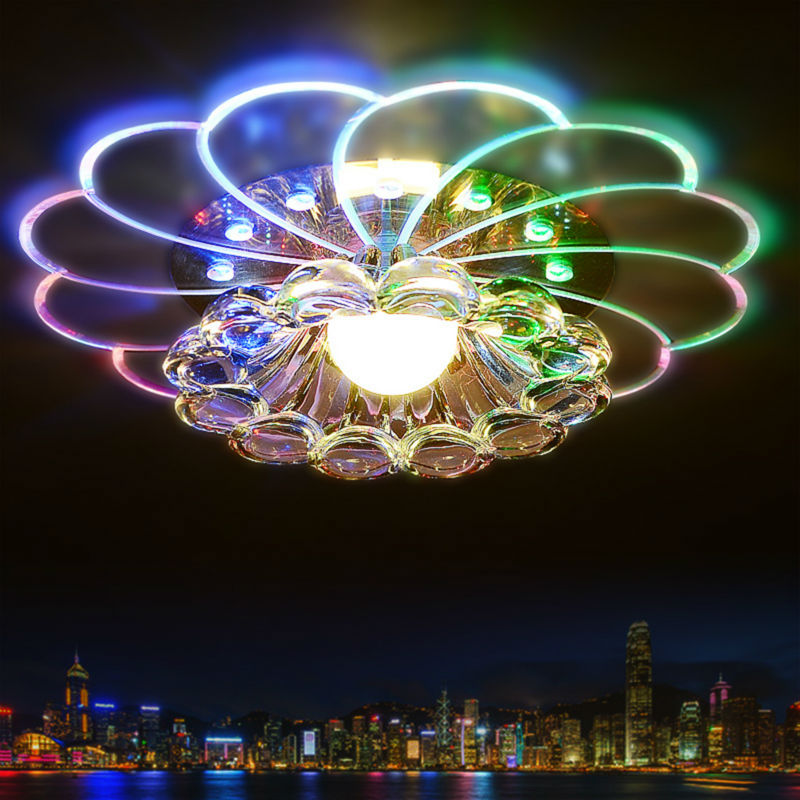 Luksus krystal led lysekrone lys 100-240v restaurant gang stue balkon lampe moderne belysning til hjemmet dia 20cm