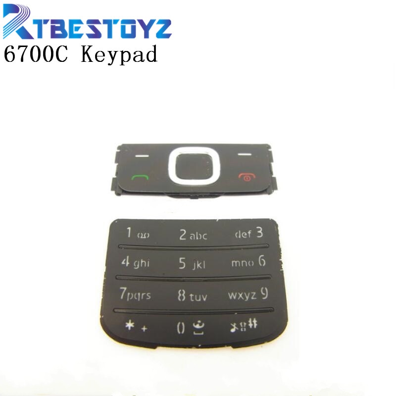 Voor Nokia 6700 Classic Behuizing Toetsenbord Mobiele Telefoon 6700C Toetsenbord Vervanging Gouden Zilver Zwart Russische Toetsenbord