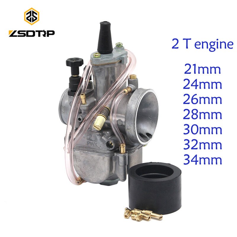 Zsdtrp 2 T Motor 21 24 26 28 30 32 34 Mm Pwk Carburateur Carburateur Carb Met Power Jet Racing motor Scooters Onderdelen Te Wijzigen