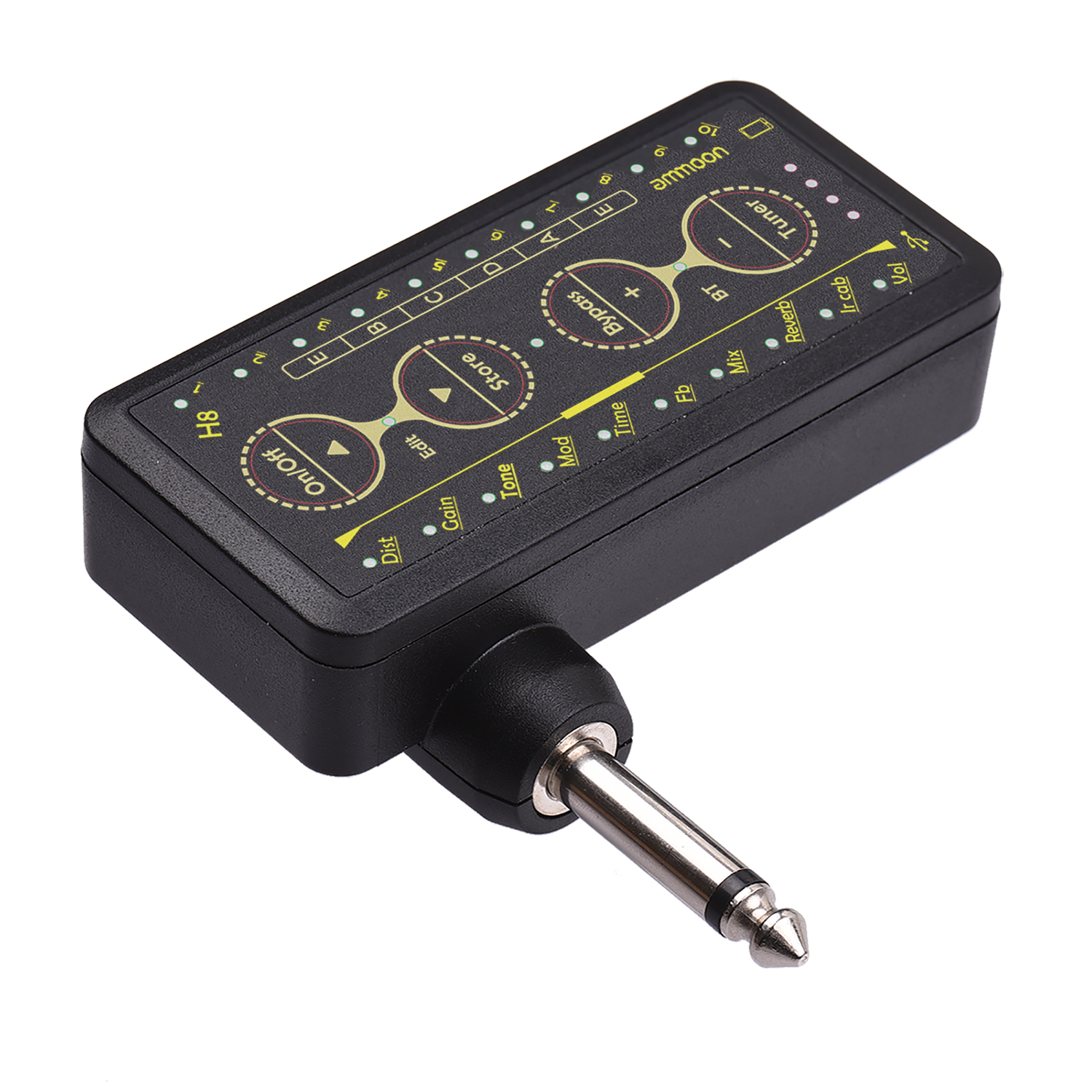 ammoon Multi-effects Guitar Headphone Amplifier Rechargeable Pocket Headphone Guitar Amp with 3.5mm Jack for Guitar Amplifier