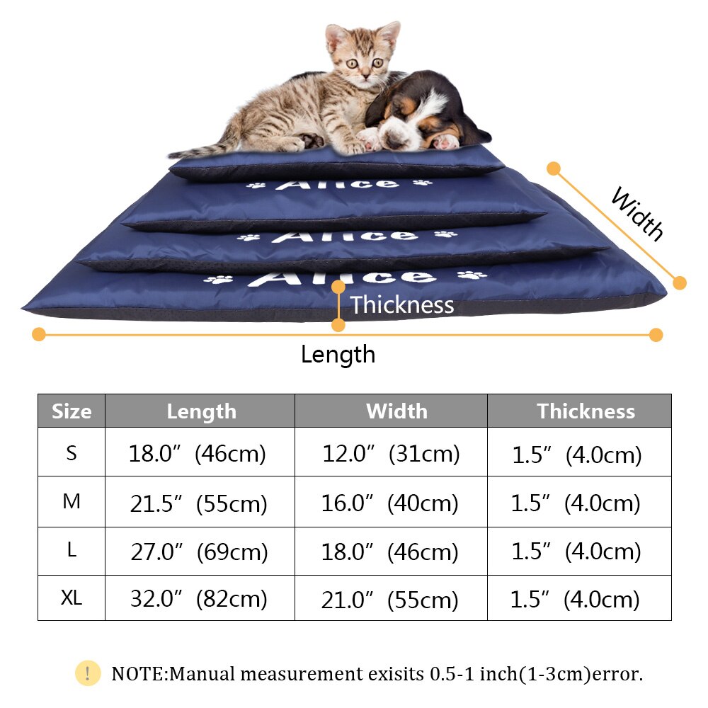 Lit pour chien personnalisé, tapis de couchage imperméable pour animaux de compagnie, coussin de canapé , matelas, couverture pour animaux de compagnie, chenil pour petits, moyens et grands chiens et chats