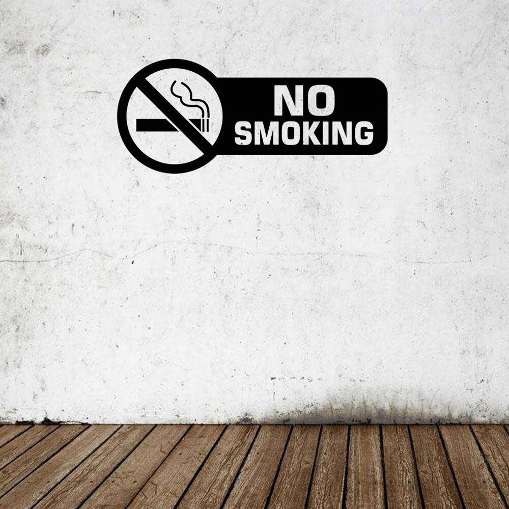 Smoking Sign Wall Window Stickers Office Home Decor Public Area Restaurant Decoration