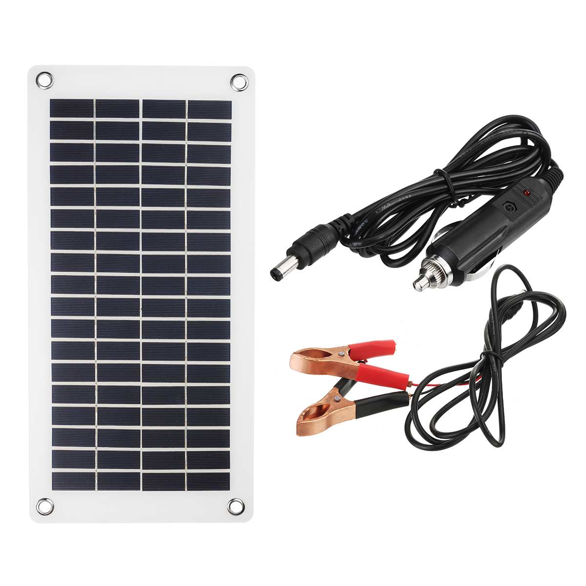 Panel Solar Flexible de 12/24V, 30W/50W, controlador 10A-30A, cargador de coche para RV, barco, pantalla LCD, controlador de carga de Panel Solar PWM: 30W