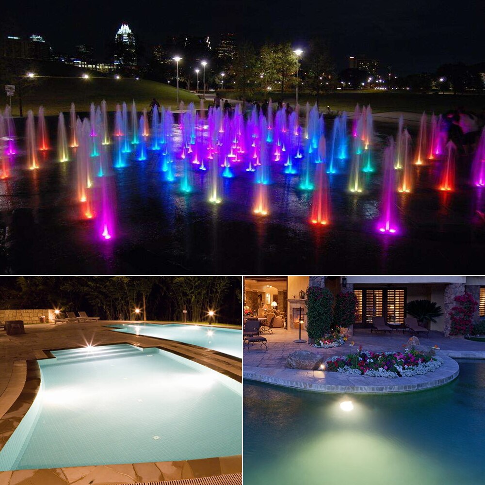 10 W RGB Unterwasser LED Teich licht Wasserdichte AC 12 V Scheinwerfer Birne Schwimmen Schwimmbad Brunnen Garten Angeln Panzer Piscina lampe