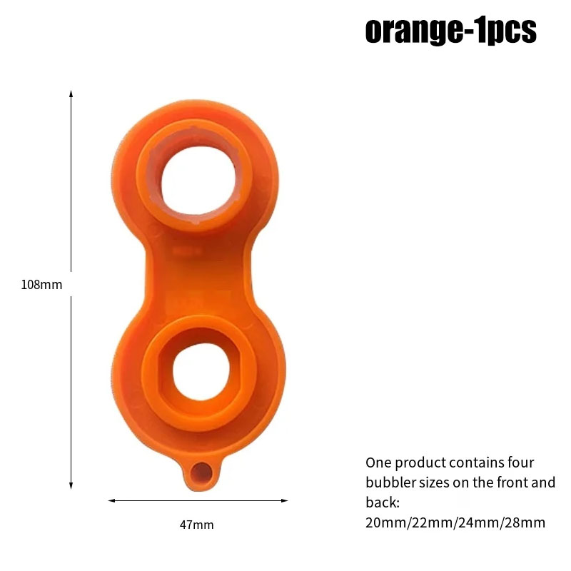 Llave para burbujeador de grifo, salida de agua, dispositivo de boquilla de filtro de desmontaje, llave de mantenimiento multifuncional disponible en todos los lados: Rojo