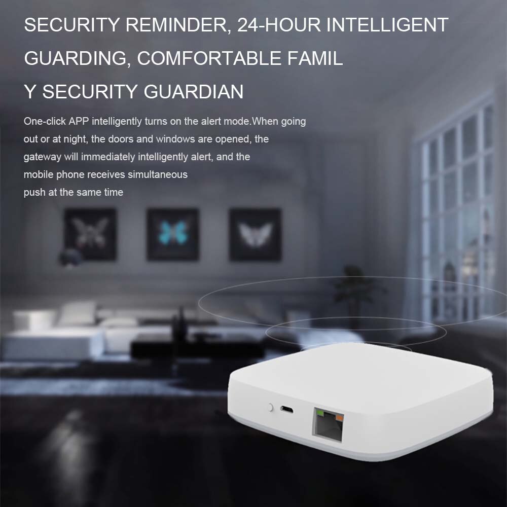 Tuya ZigBee Smart Gateway Hub Smart Home Bridge Smart Life APP Wireless Remote Controller Works With Alexa Google Home