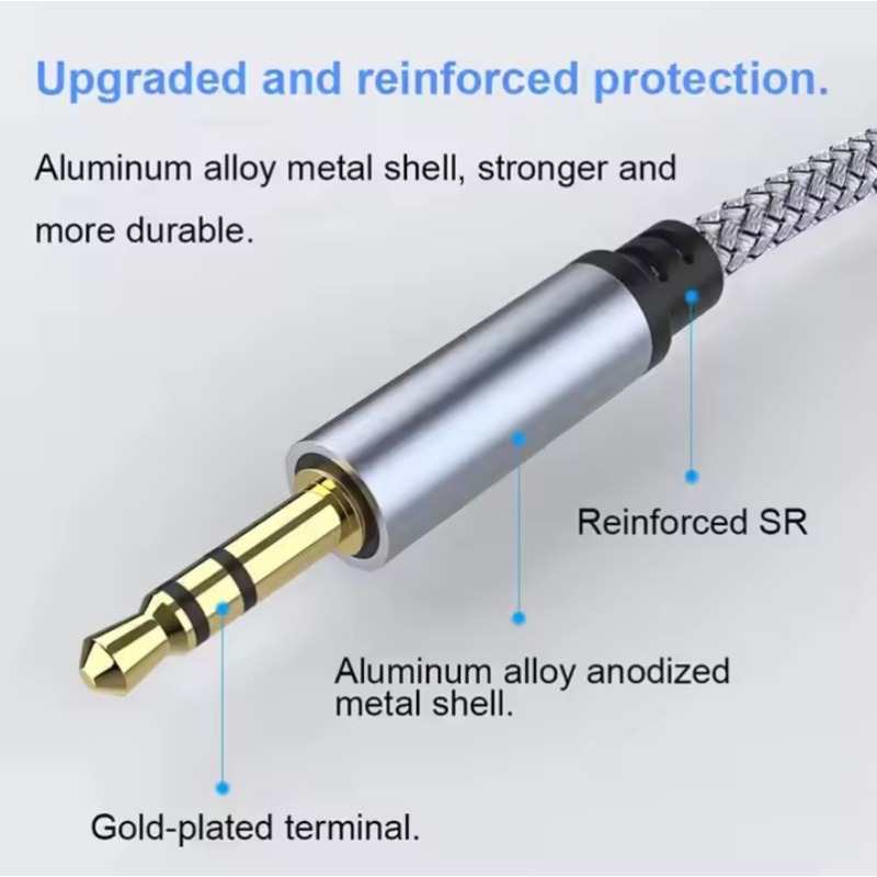 For iphone aux-ledning iphone 3.5mm hodetelefonlydkontakt aux-kabel biladapter for iphone 15 14 13 12 11 pro max xs xr  se 8 pluss