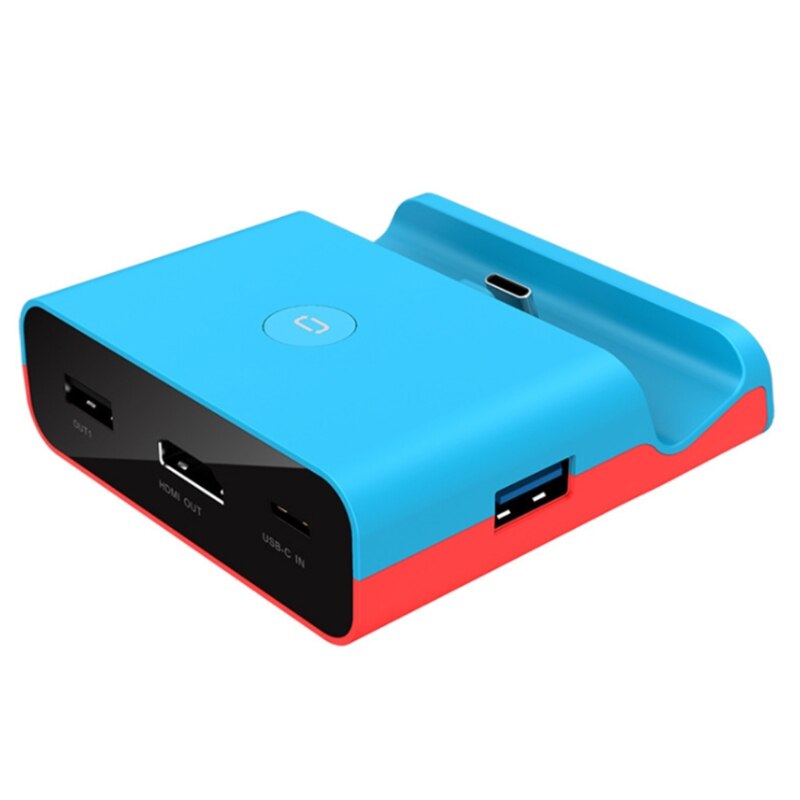 For Switch/Switch Lite Console Video Converter Portable Mini HDMI-Compatible TV Dock Charging Station Charger LXAA