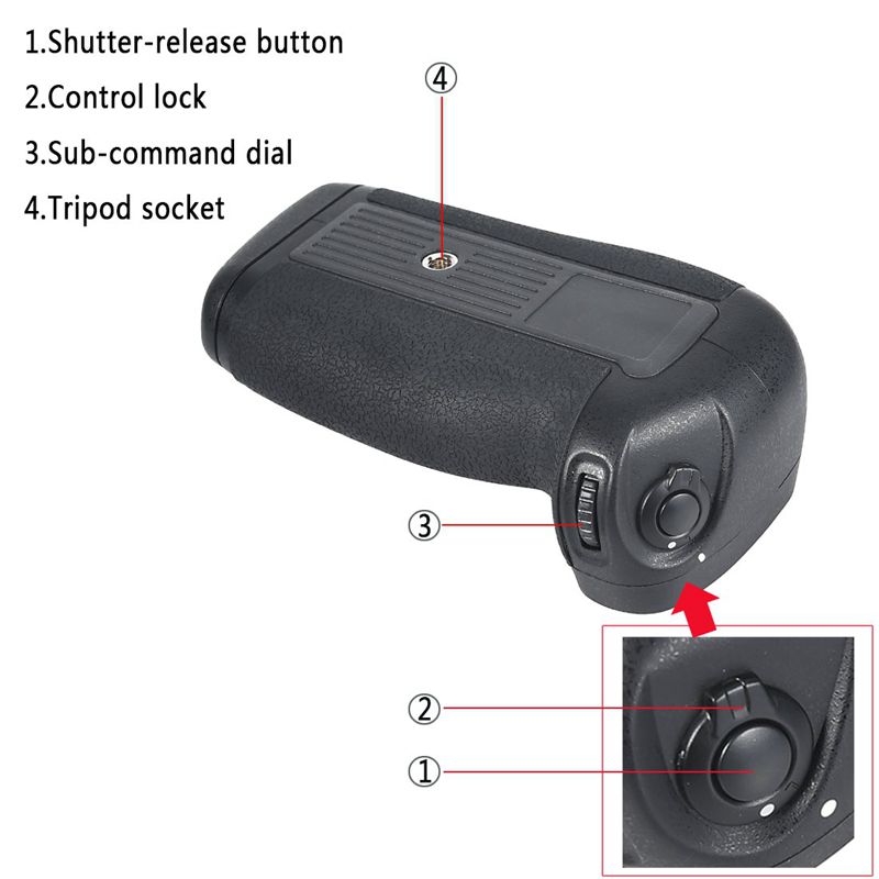 Profi Ir Fernbedienung Mb-D16 Vertikale Batterie Griff Für Nikon D750 Slr Digital Kamera Als En-El15