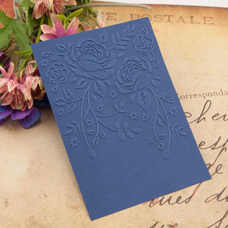 Plastic Embossing Folder Template DIY Scrapbook Photo Album Card Making Decoration Crafts Flower 50JD