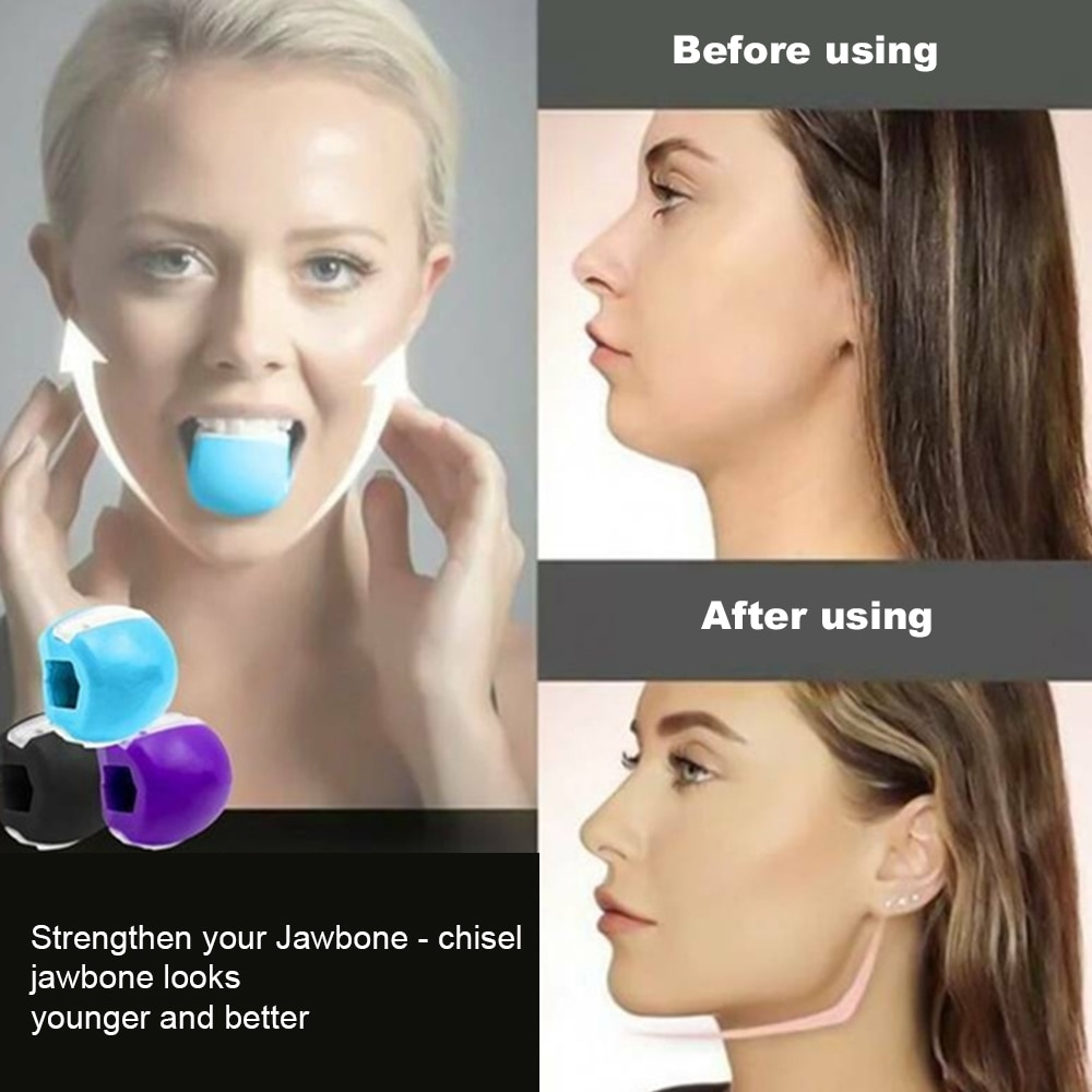 Gezicht Fitness Bal Facial Toner Exerciser Anti-Rimpel Oefening Facial Toner Jaw Exerciser Hals Facial Spier Trainer Toning