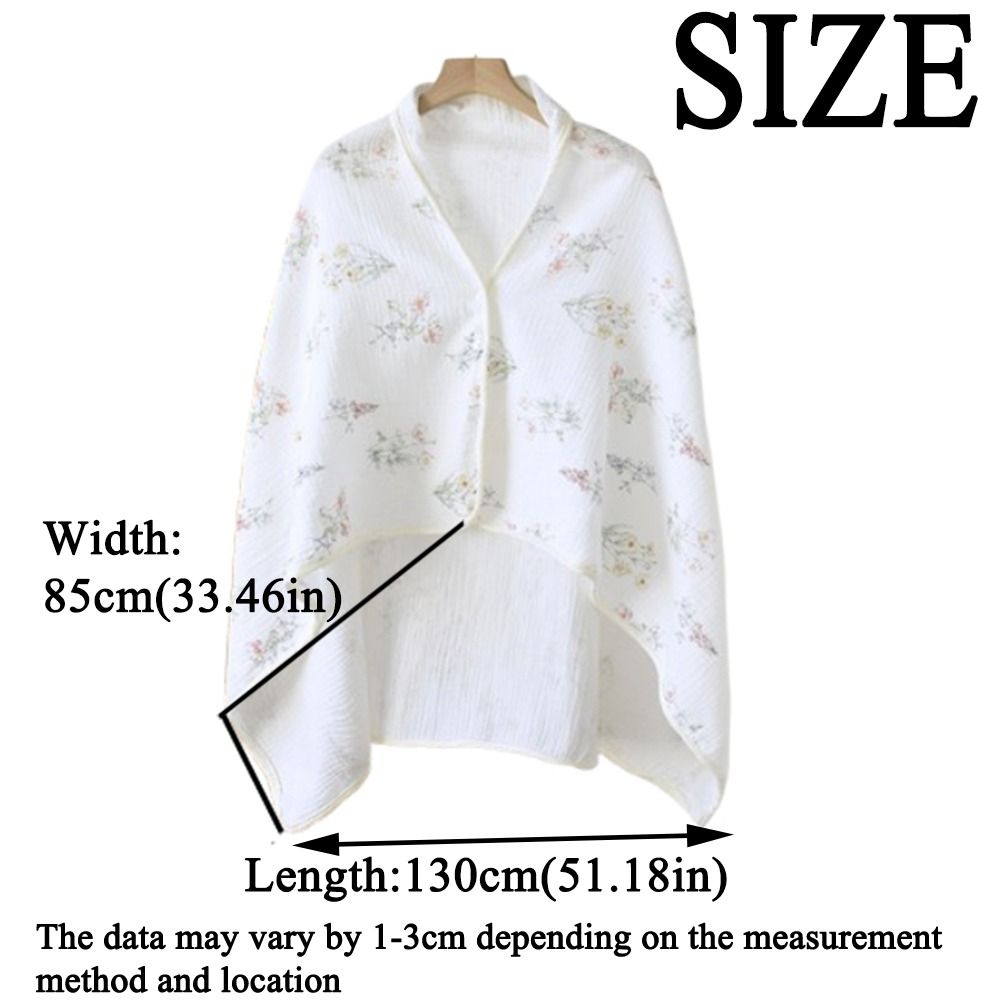 Bloemen bedrukte katoenen moeder Cape deken ademend warm houden borstvoedingshoes voedingshoes zachte outdoor voedingshanddoek