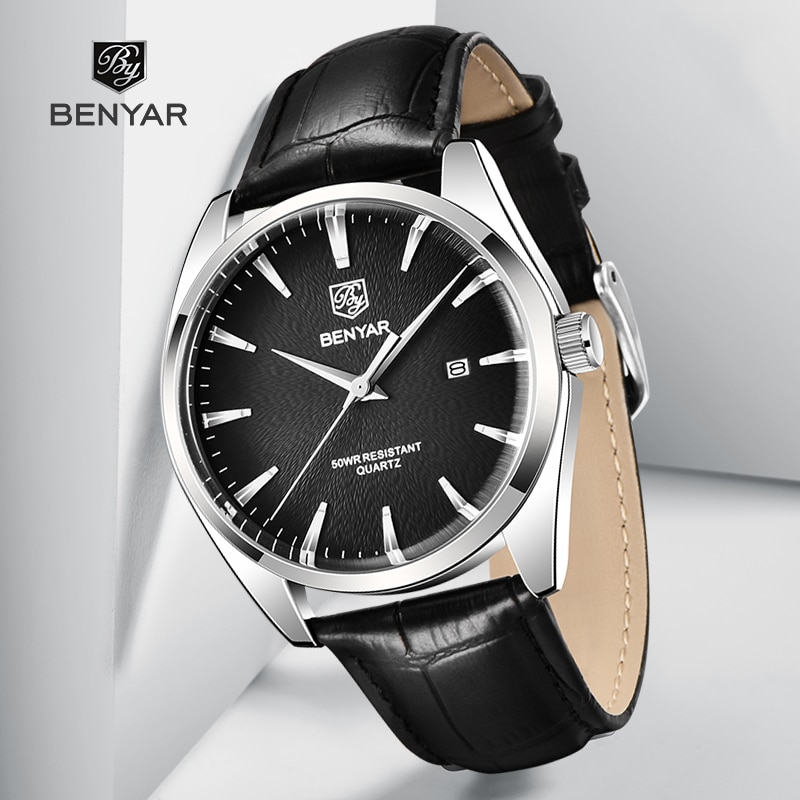 Horloge Voor Mannen Benyar 50 M Waterdichte Sport Quartz Heren Horloges Top Luxe Mode Polshorloge Relogio Masculino