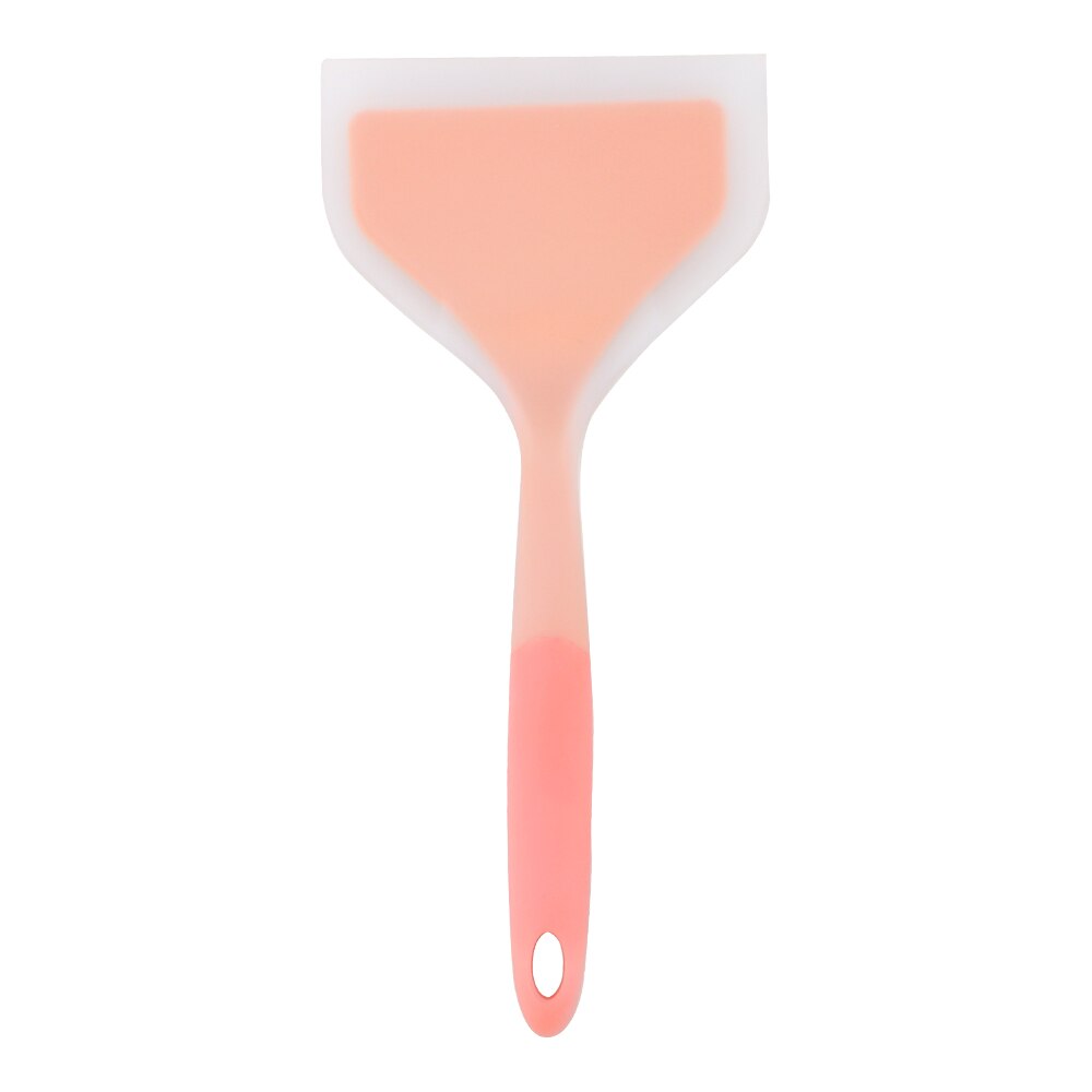 Food Lifters Wide Pizza Shovel Kitchen Tools Cooking Utensils High Temperature Resistance Non-stick Turners Silicone Spatula: Orange