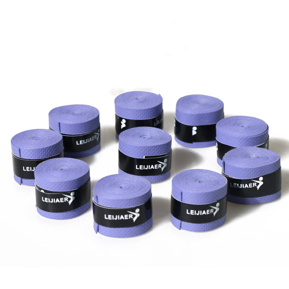 10 unids/lote raqueta de Tenis de la PU sobregrip antideslizante sudor absorbe suave de grifos Tenis raqueta amortiguador seco/vibración de mal gusto puños