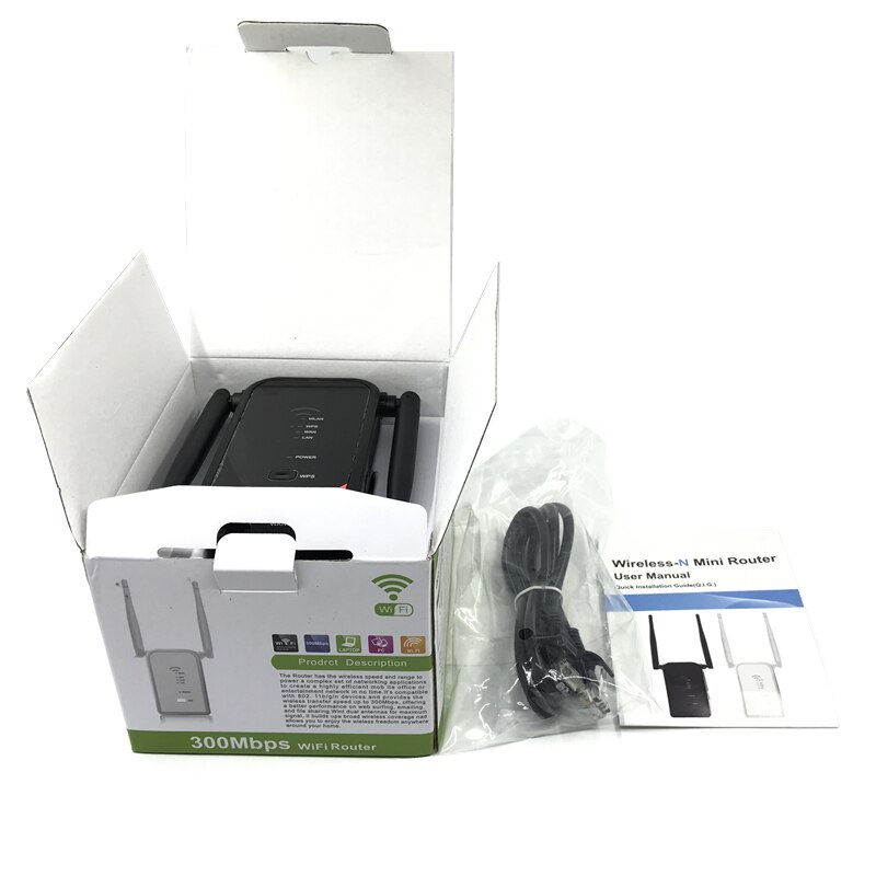 Repeater Wifi Wireless Router2.4G300M Extender AP Booster Amplifier LAN Client Bridge IEEE802.11b / g / n EU Plug Wi fi Roteador