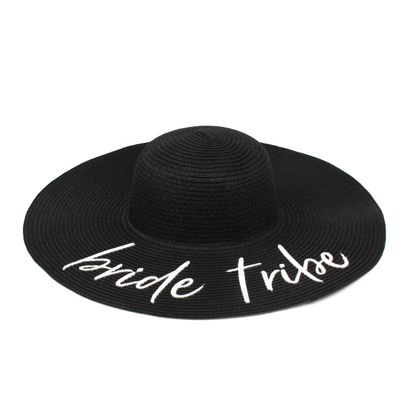 BRIDE bride tribe floppy Summer beach Sun Hats Honeymoon bridesmaid maid of honor party cap hats