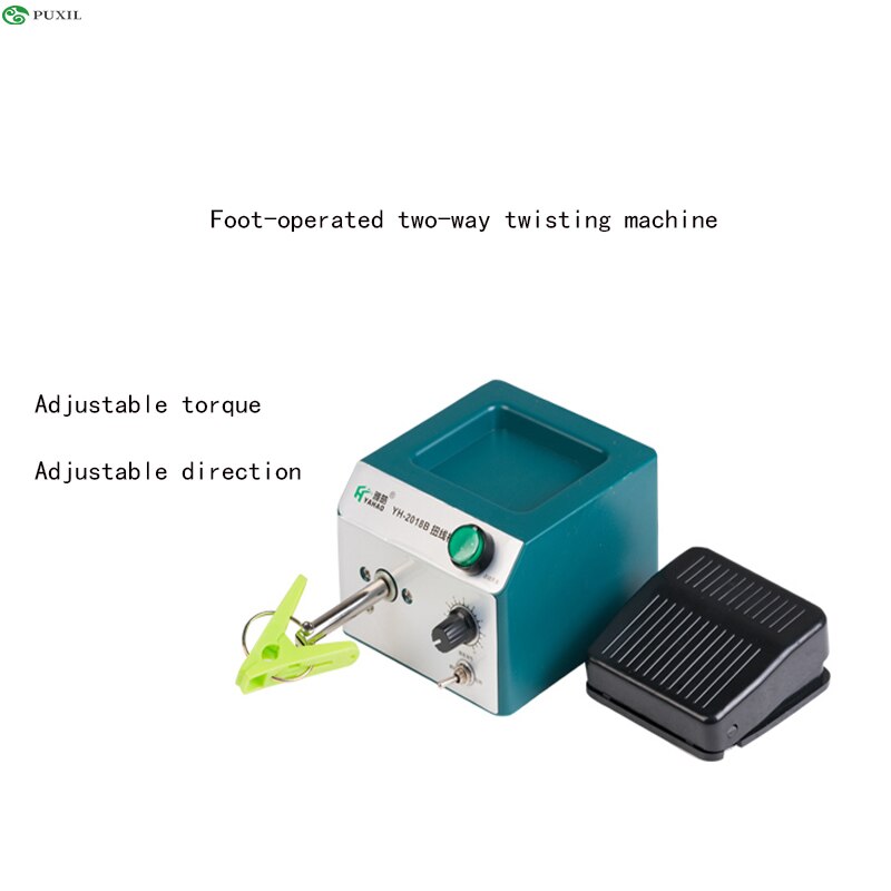 Adjustable speed electric twisting machine positive and negative shielded wire twisted pair braided wire winding machine
