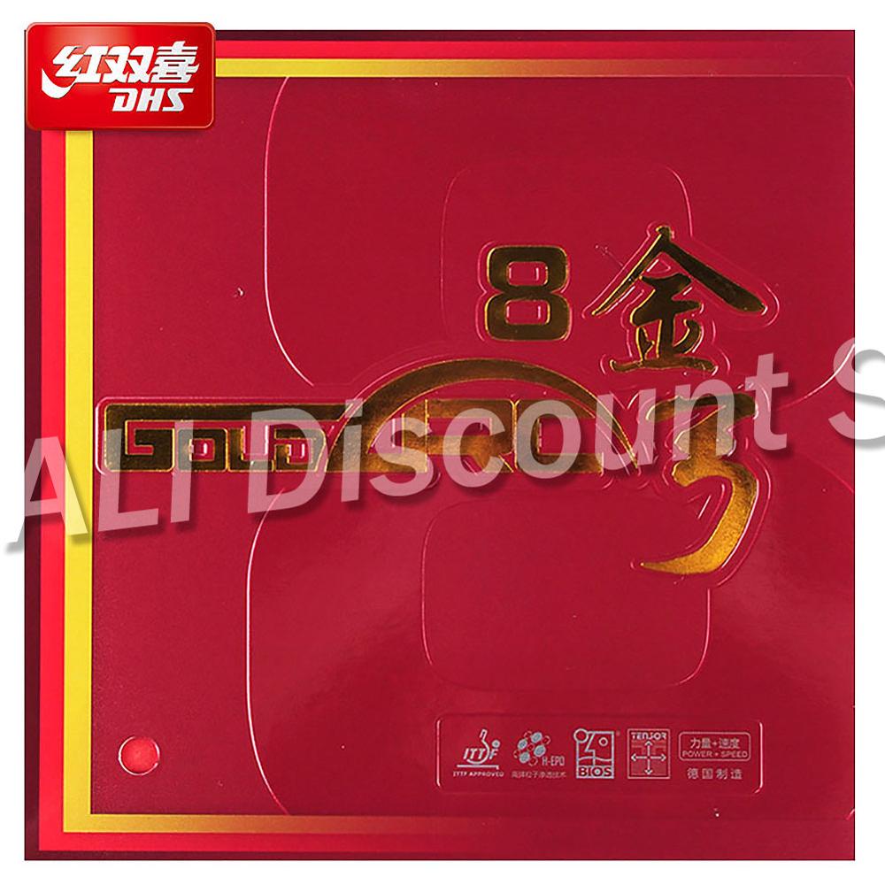 Original DHS GoldArc 8 Table Tennis Rubber rubber Pimples In Ping Pong Germany Rubber with Sponge ITTF Approved