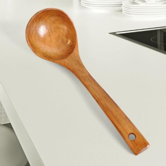 Louche En Bambou Style Rétro - Cuillère De Bain, Sauna Ou Thé - Poignée Longue - Artisanat Fait Main - Pour Décoration Et Usage Culinaire Léger - 10