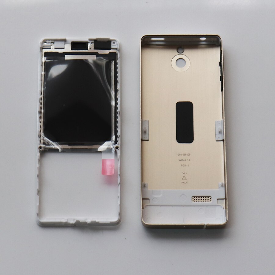 Originele Volledige Set Voor Nokia 515 RM-952 Behuizing Voor Midden Frame Met Out Glas + Battery Cover Case Met volume Knop