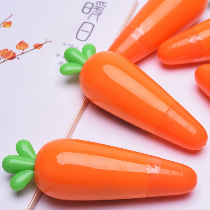 Carrot Correction Tape Funny Carrot White Out Tape for School Writing Supplies