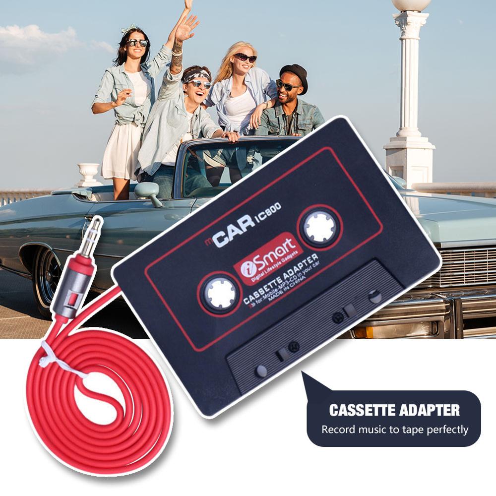 Auto Cassette Stereo Adapter Tape Converter Voor iPod Voor iPhone MP3/4 AUX Kabel Cd-speler Magnetische auto Tape Speler