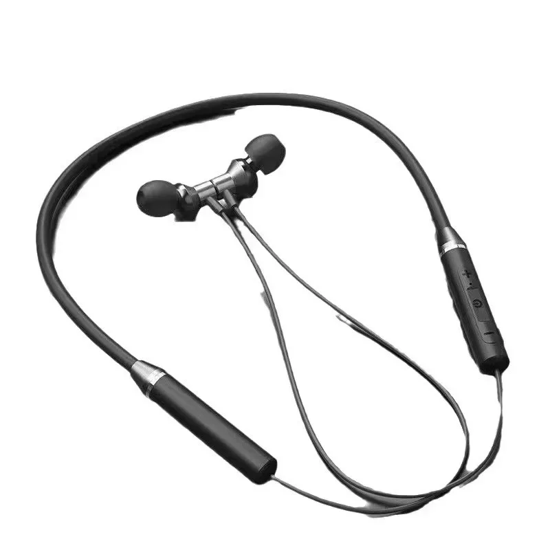 Wireless 5.0 Stereo Surround Headphone Magnetic Bluetooth Sport Neck-hanging Earbuds Waterproof Magnetic With Mic TWS Earbuds