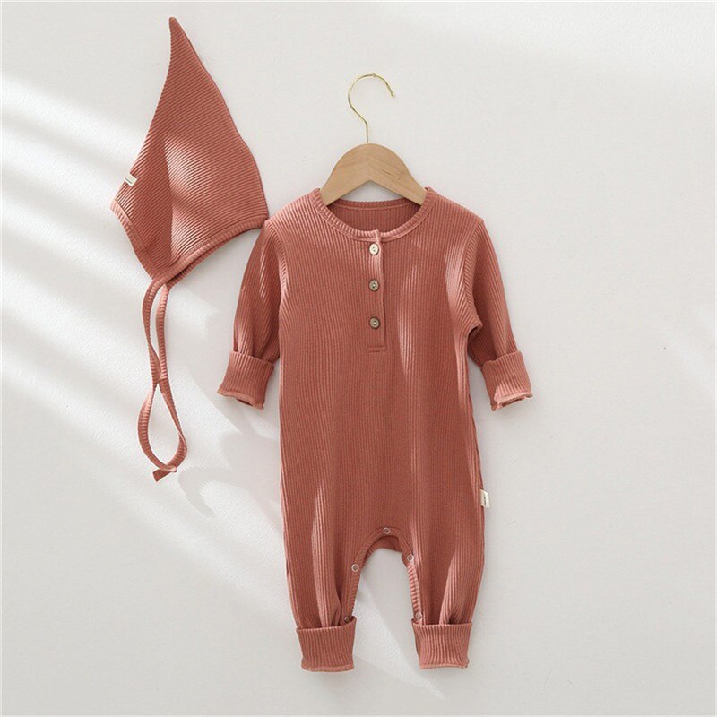 VICROAD Baby-hoody Gebreide Rompers Pasgeboren Meisjes Jongens Onesies