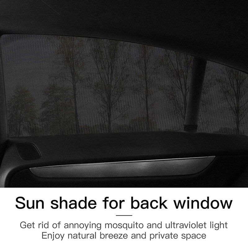 Zonnescherm voor de zijruit van de auto, zonnescherm voor de auto, muggennet voor baby's, bescherming tegen uv-stralen, past op de meeste voertuigen