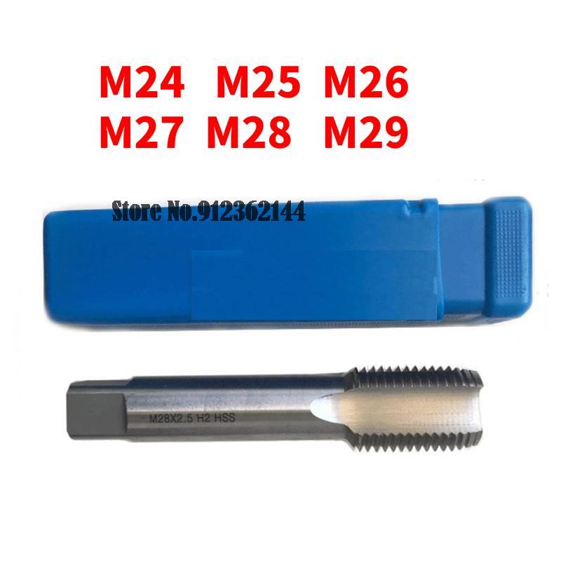 M24 M25 M26 M27 M28 M29 dientes = 1,0 1,5 2,0 3,0mm HSS máquina rosca de tornillo enchufe métrico grifos de tornillo