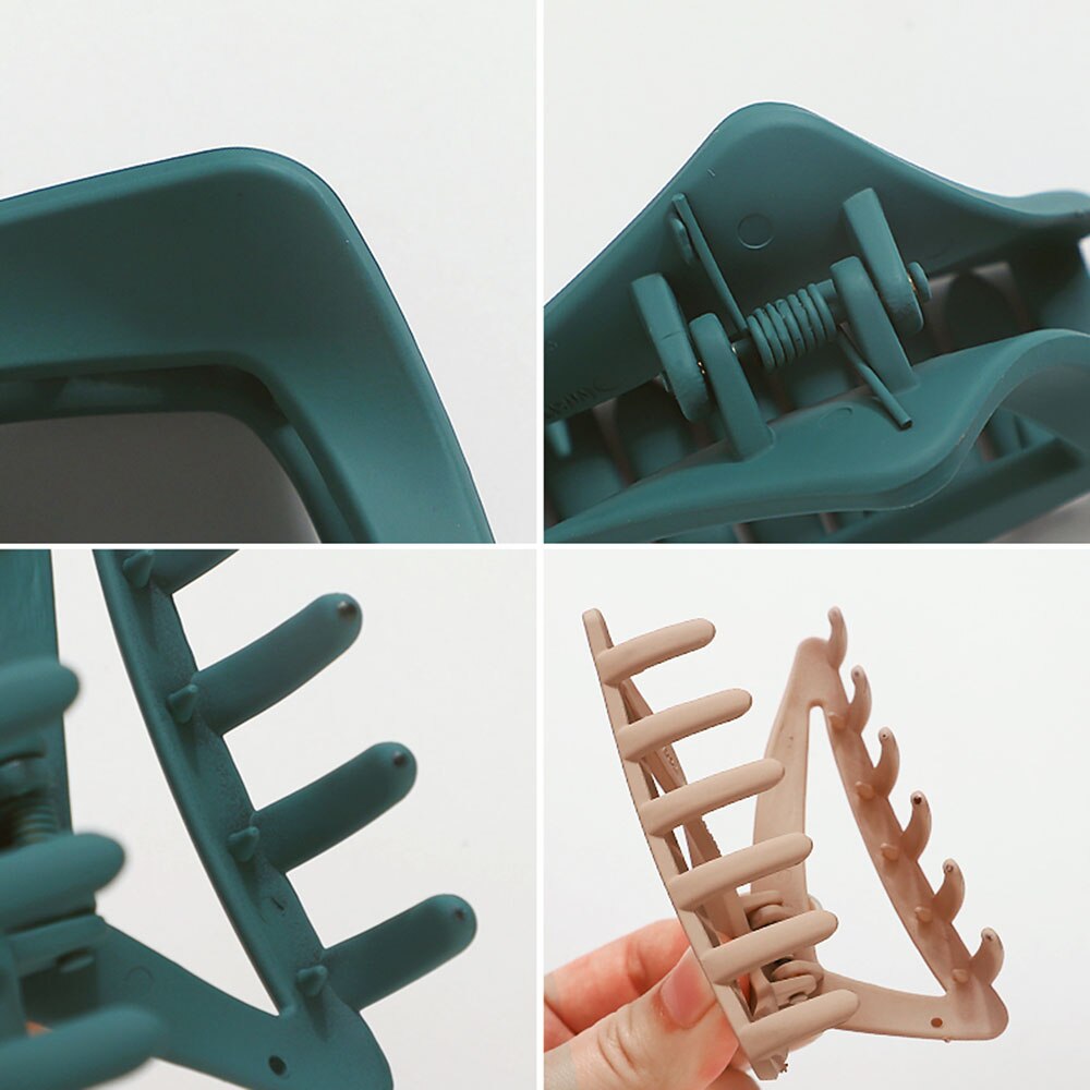 Mode Elegante Vrouwen Haarspelden Kleurrijke Geometrische Haar Klauw Clips Barrattes Haar Styling Accessoires Voor Dames