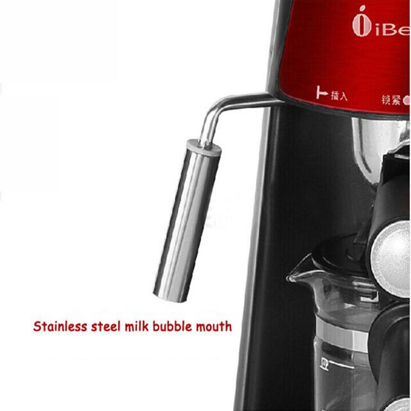 Italian Coffee Machine Semi-automatic Steam 5 Bar Pump Pressure Household Commercial Electric Milk Frother Coffee Maker CM6810