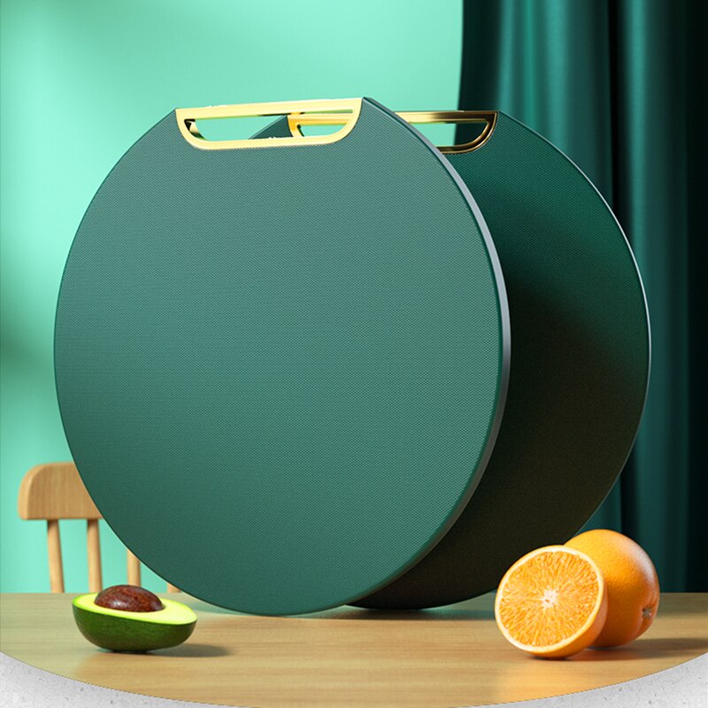 Antibacterial oraz pleśń dowód PE ciąć tablica okrągły owoc Plastikowy ciąć tablica kuchnia tablica siekać kość tablica gotowany foodBoard