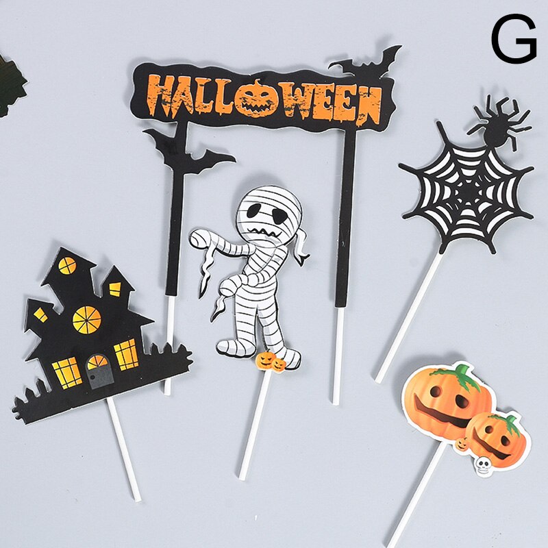 Decoración Para tarta de Halloween, signo de inserción, decoración para de Halloween, decoración para tarta, postre, calabaza: G