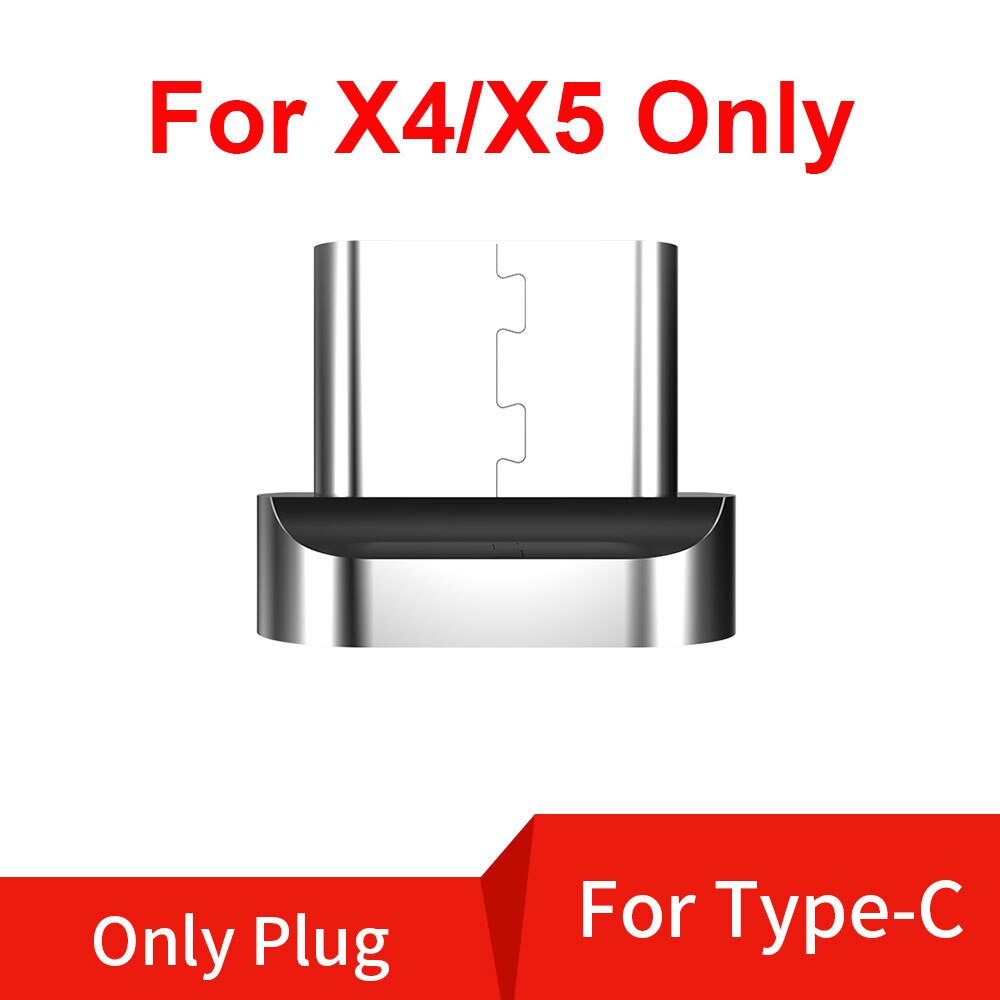 Cabo usb magnético de carregamento rápido da faixa 5a, para huawei mate 30 p30 pro, USB-C cabo de dados c oneplus oppo: Only Type C Plug