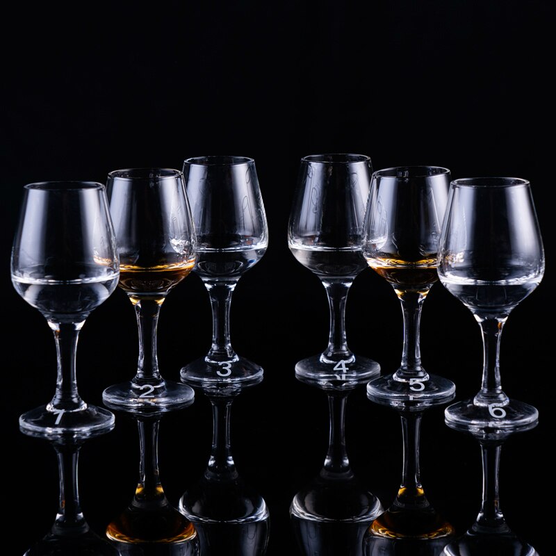 Verre de dégustation de spiritueux et d'alcools de norme internationale, gobelet tulipe, cristal de qualité supérieure, petit ensemble de verres à vin, verres à liqueur