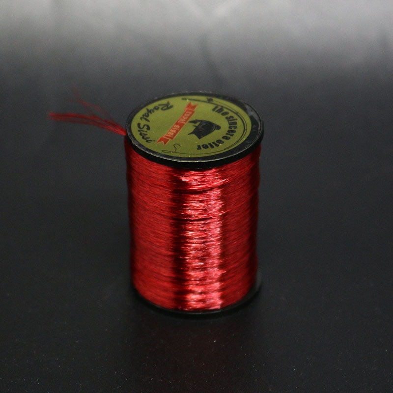 Royal Sissi-Hilo de neón para atar moscas, 10 colores opcionales, hilo para atar moscas resaltadas 300D, material para atar patrones de salmón y lubina: claret