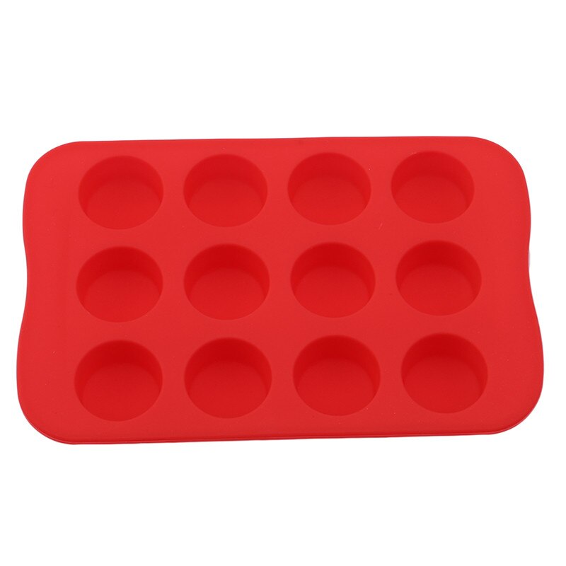 Silicone chocolat moule plateau rond carré coeur étoile forme crème glacée outils pour cuisine chocolat moule fabricant: red round