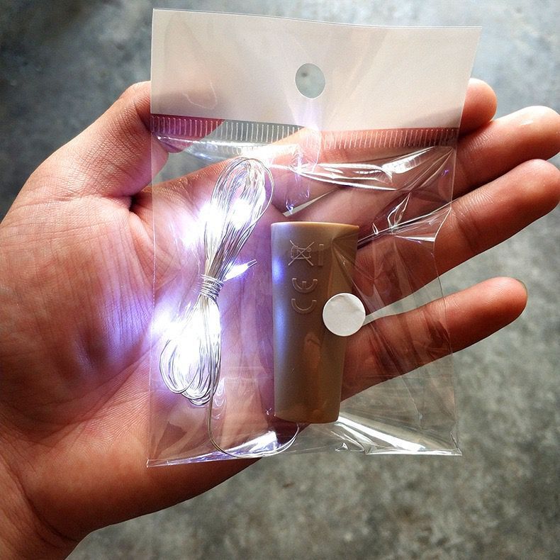 Blinkende LED Kork licht Flasche Stopper lampe kupfer draht 1 m 2 m 3 m freundlicher Spielzeug für Party Ich bin Freien mit Kupfer Draht Schnur glänzend