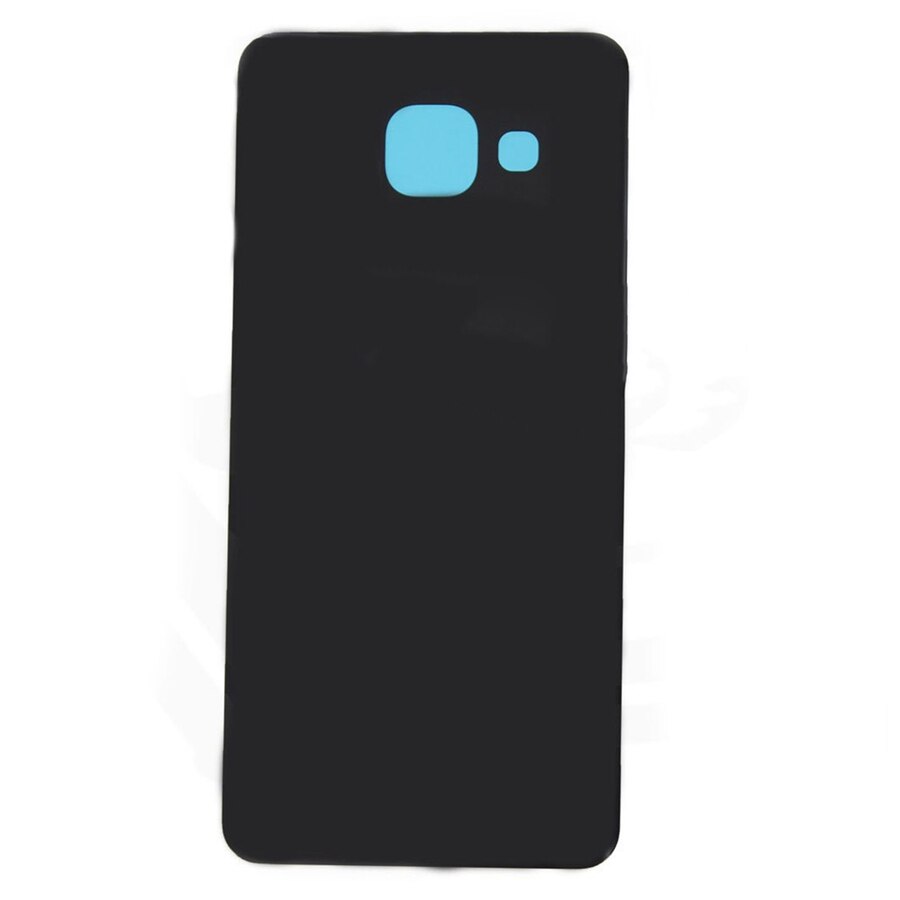 For SAMSUNG Galaxy A7 Back Glass Battery Cover A710 For 5.7" SAMSUNG A7 Battery Cover A710F Rear Door Housing Case: Black