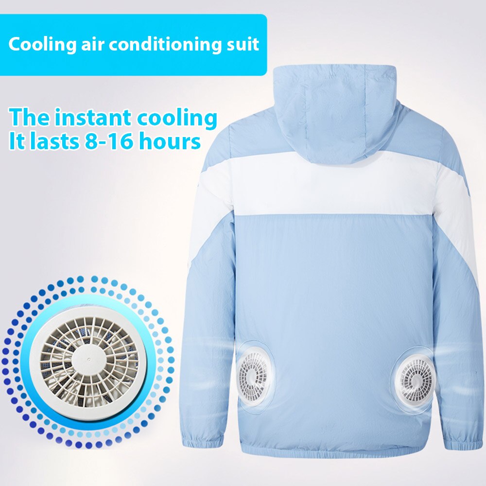 Fan Jacket Cooling Coat Air Conditioning Cool Coat USB Charging Waistcoat Outdoor Fishing Cycling Cost For High Temperature Work
