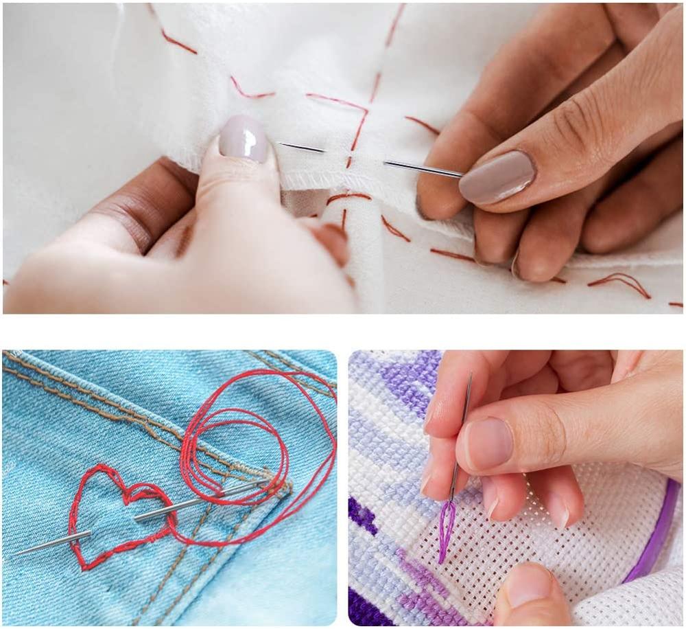 LMDZ-agujas de coser de ojo grande, agujas afiladas de costura, 9 unidades, 29 unidades