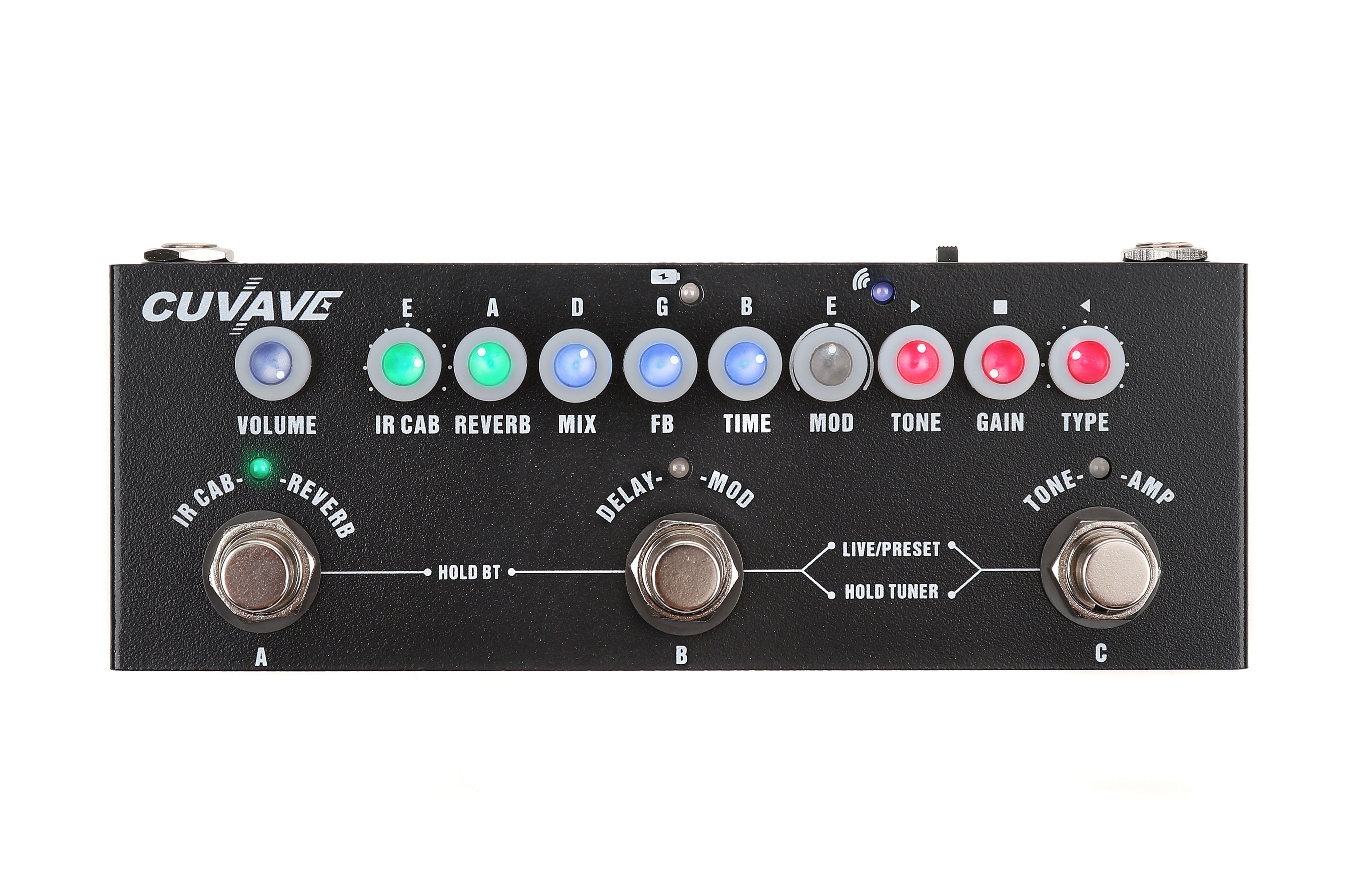 Cuvave Cube Baby Oplaadbare Multi Effecten Pedaal Met Reverb Delay Chorus Phaser Tremolo Effect